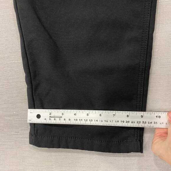 CAT Caterpillar Work Pants Mens 40 x 30 Black Canvas Fleece Lined Insulated - Picture 10 of 13